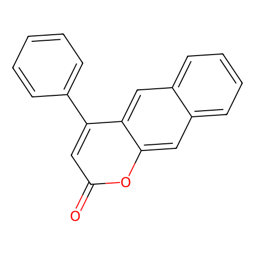 4-Phenylbenzo[g]chromen-2-one structure