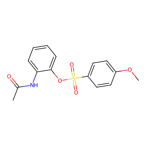 2-(Acetylamino)phenyl 4-methoxybenzenesulfonate structure