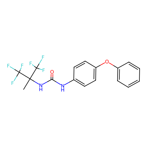 1-(1,1,1,3,3,3-Hexafluoro-2-methylpropan-2-yl)-3-(4-phenoxyphenyl)urea structure