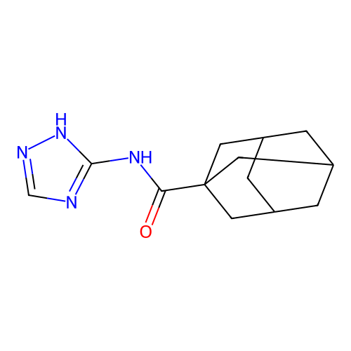 N-(1H-1,2,4-triazol-3-yl)-1-adamantanecarboxamide structure