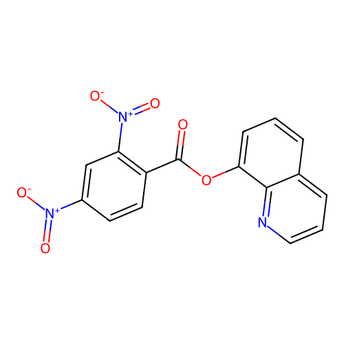 Quinolin-8-yl 2,4-dinitrobenzoate structure