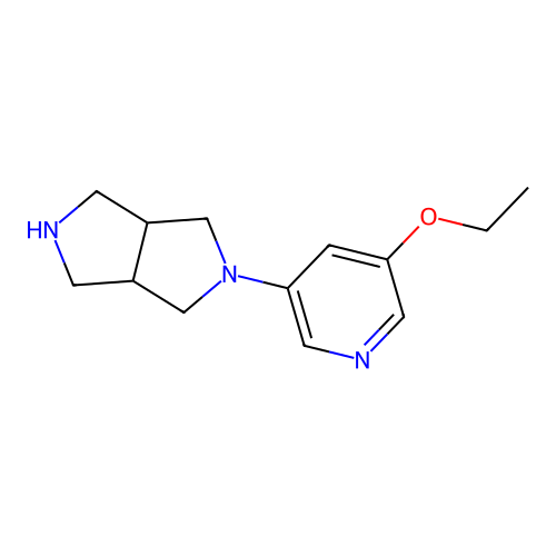 3-(5-Ethoxy-3-pyridyl)-3,7-diazabicyclo[3.3.0]octane structure