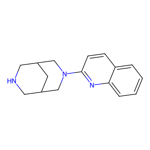 2-(3,7-Diazabicyclo[3.3.1]nonan-3-yl)quinoline structure