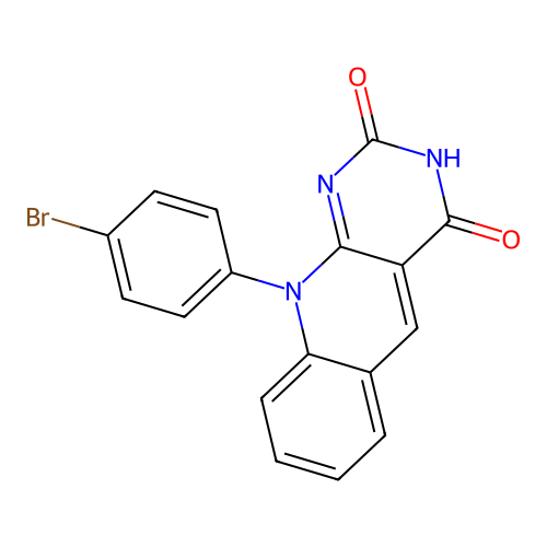 10-(4-bromophenyl)pyrimido[4,5-b]quinoline-2,4(3H,10H)-dione structure