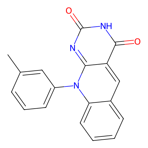 10-(m-tolyl)pyrimido[4,5-b]quinoline-2,4(3H,10H)-dione structure