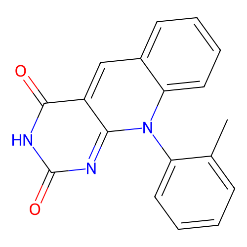 10-(o-tolyl)pyrimido[4,5-b]quinoline-2,4(3H,10H)-dione structure