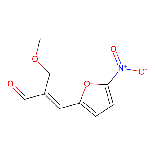 alpha-(Methoxymethyl)-5-nitro-2-furancrolein structure