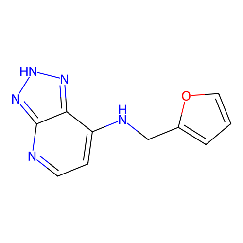 N-(furan-2-ylmethyl)-2H-triazolo[4,5-b]pyridin-7-amine structure
