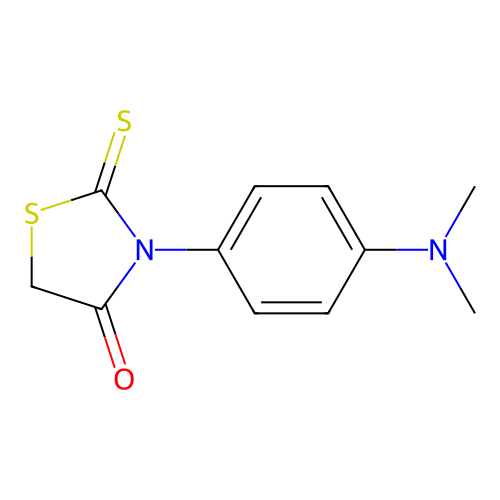 3-[4-(Dimethylamino)phenyl]-2-sulfanylidene-1,3-thiazolidin-4-one structure
