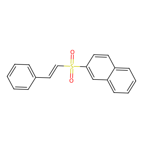 2-[(E)-2-phenylethenyl]sulfonylnaphthalene structure