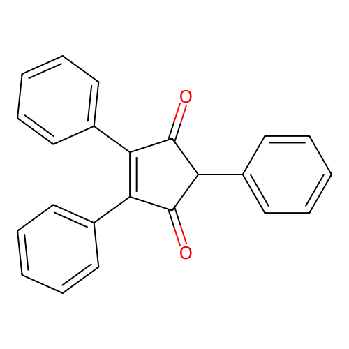 4-Cyclopentene-1,3-dione, 2,4,5-triphenyl- structure