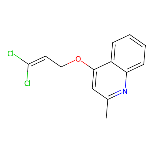 4-[(3,3-Dichloroprop-2-en-1-yl)oxy]-2-methylquinoline structure