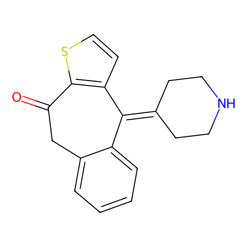 Norketotifen structure