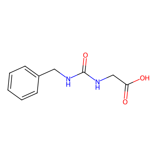 N-(Benzylcarbamoyl)glycine structure