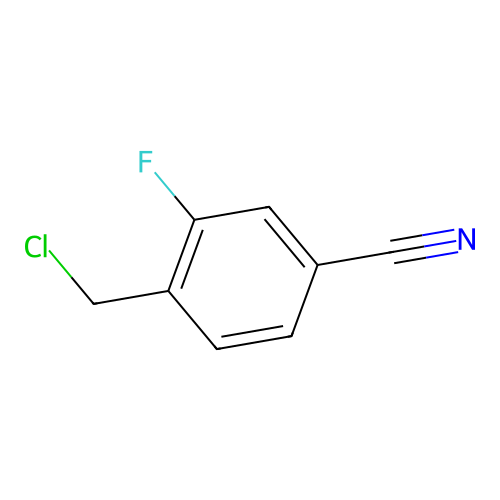 4-(Chloromethyl)-3-fluorobenzonitrile structure