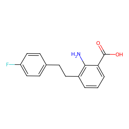 2-amino-3-[2-(4-fluorophenyl)ethyl]benzoic Acid structure
