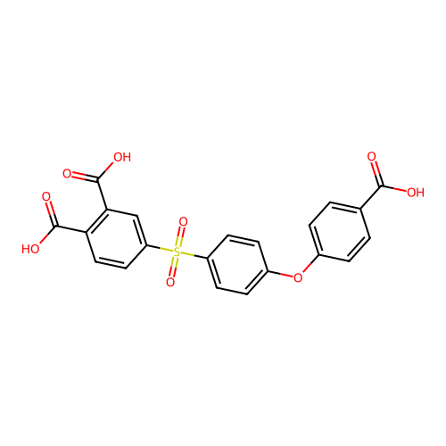 4-[4-(4-Carboxy-phenoxy)-benzenesulfonyl]-phthalic acid structure