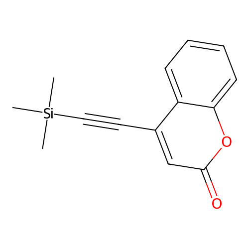 4-[2-(trimethylsilyl)ethynyl]-2H-chromen-2-one structure