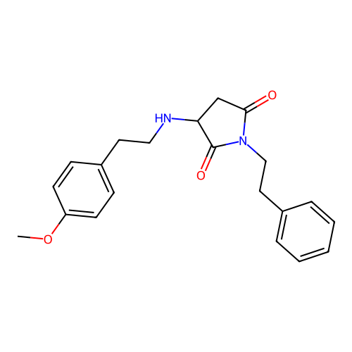 3-{[2-(4-Methoxyphenyl)ethyl]amino}-1-(2-phenylethyl)pyrrolidine-2,5-dione structure