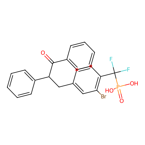 Phosphonic acid, P-[[2-bromo-4-(3-oxo-2,3-diphenylpropyl)phenyl]difluoromethyl]- structure
