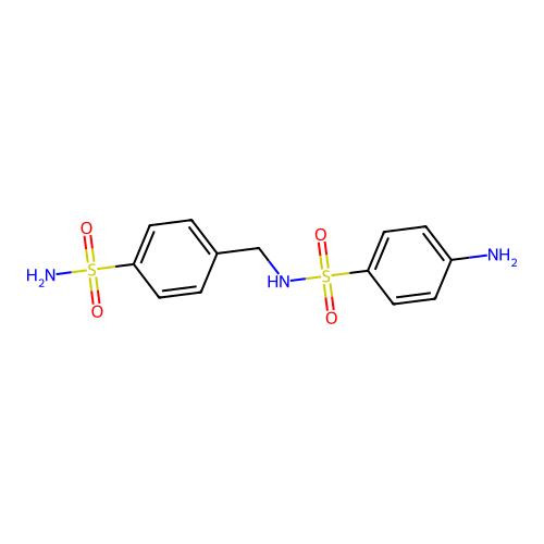 4-[[(4-Aminophenyl)sulfonylamino]methyl]benzenesulfonamide structure