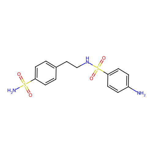 4-[2-[(4-Aminophenyl)sulfonylamino]ethyl]benzenesulfonamide structure