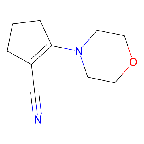 2-(4-Morpholinyl)-1-cyclopentene-1-carbonitrile structure