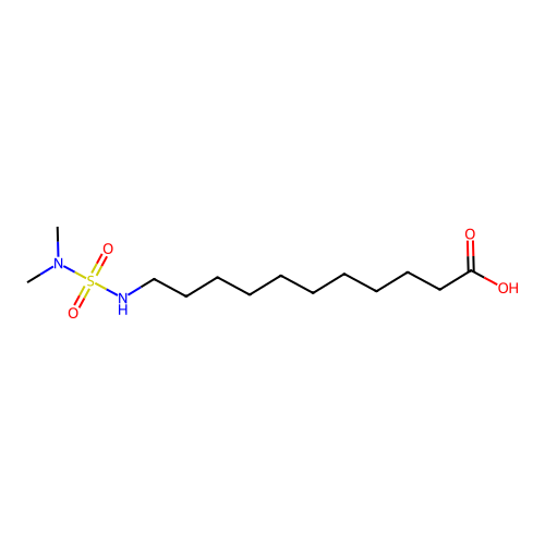 11-(Dimethylsulfamoylamino)undecanoic acid structure