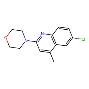 6-Chloro-4-methyl-2-morpholinoquinoline structure
