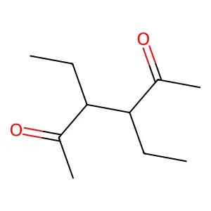 3,4-Diethyl-2,5-hexanedione, meso- structure