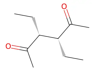3,4-Diethyl-2,5-hexanedione, (R,R)-(+-)- structure