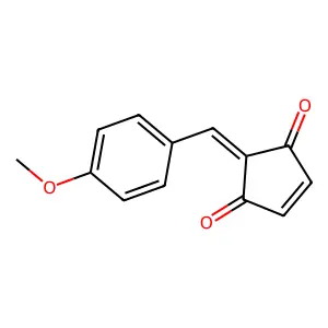 2-[(4-Methoxyphenyl)methylidene]cyclopent-4-ene-1,3-dione structure