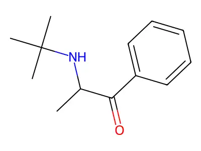 2-(Tert-butylamino)-1-phenylpropan-1-one structure