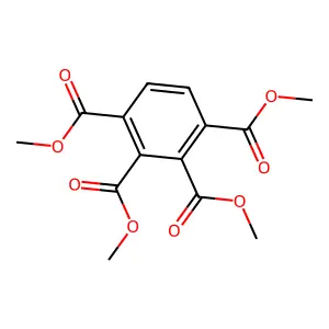 Tetramethyl 1,2,3,4-benzenetetracarboxylate structure