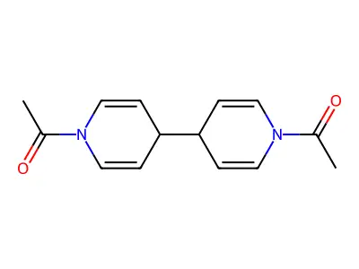 1,1'-Diacetyl-1,1',4,4'-tetrahydro-4,4'-bipyridine structure