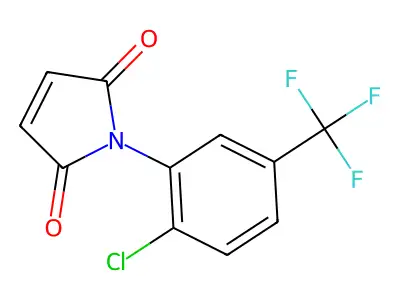 1-[2-Chloro-5-(trifluoromethyl)phenyl]-1H-pyrrole-2,5-dione structure