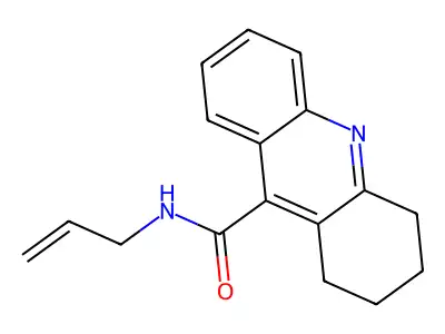 N-Allyl-1,2,3,4-tetrahydro-9-acridinecarboxamide structure