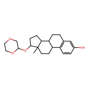 17-Dioxanylestradiol structure