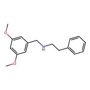 N-(3,5-dimethoxybenzyl)-2-phenylethanamine structure