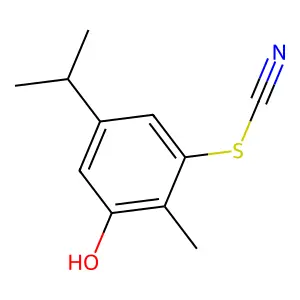 6-Thiocyanocarvacrol structure