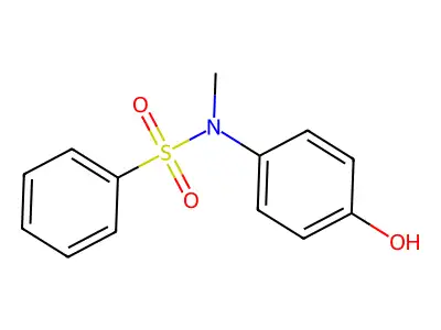 N-(4-Hydroxyphenyl)-N-methylbenzenesulfonamide structure