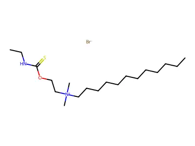 2-Hydroxyethyldimethyldodecyl ammonium bromide, N-ethylthiocarbamate structure