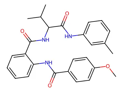 2-(4-Methoxybenzamido)-N-[3-methyl-1-(3-methylanilino)-1-oxobutan-2-yl]benzamide structure