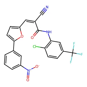C21H11ClF3N3O4 structure