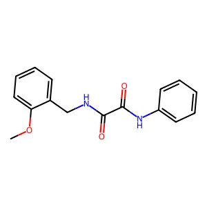 N-(2-methoxybenzyl)-N'-phenylethanediamide structure