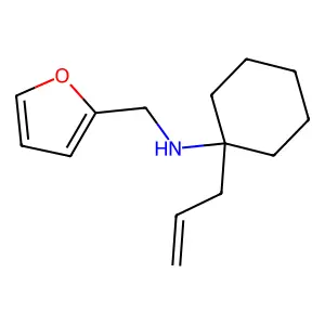 (1-烯丙基环己基)-呋喃-2-基甲基胺 structure