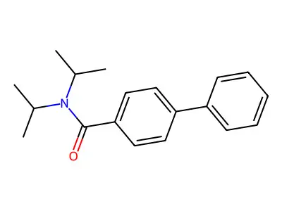 N,N-di(propan-2-yl)biphenyl-4-carboxamide structure