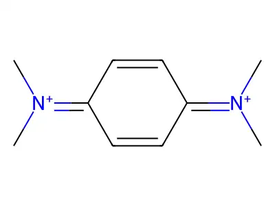 N,N,N',N'-tetramethyl-4-quinonediiminium dication structure