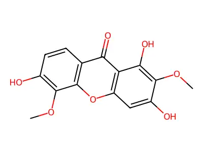 1,3,6-Trihydroxy-2,5-dimethoxyxanthone structure