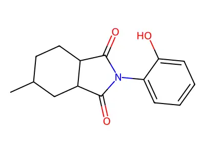 2-(2-hydroxyphenyl)-5-methylhexahydro-1H-isoindole-1,3(2H)-dione structure